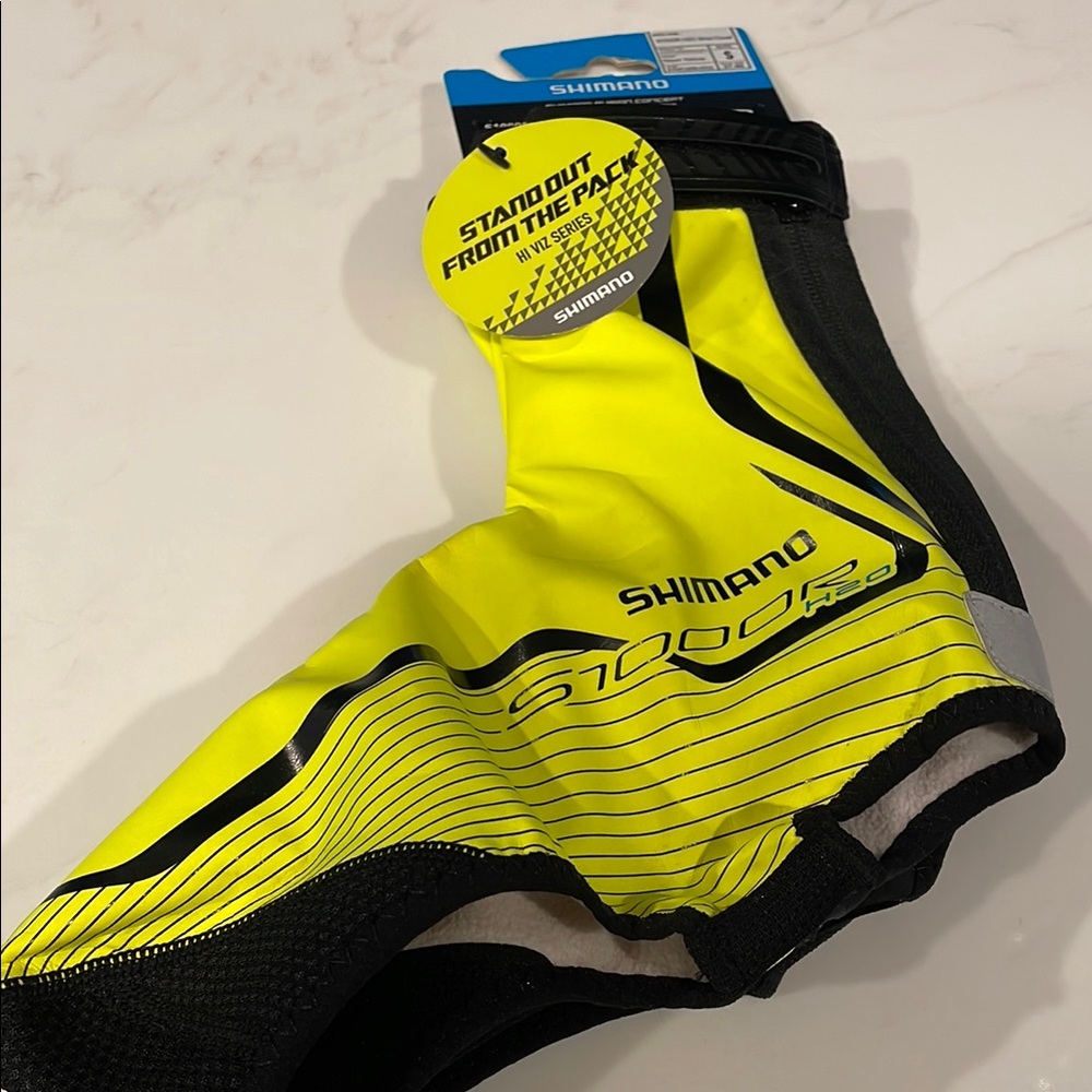 Shimano Black and Yellow Cycling Shoe Covers